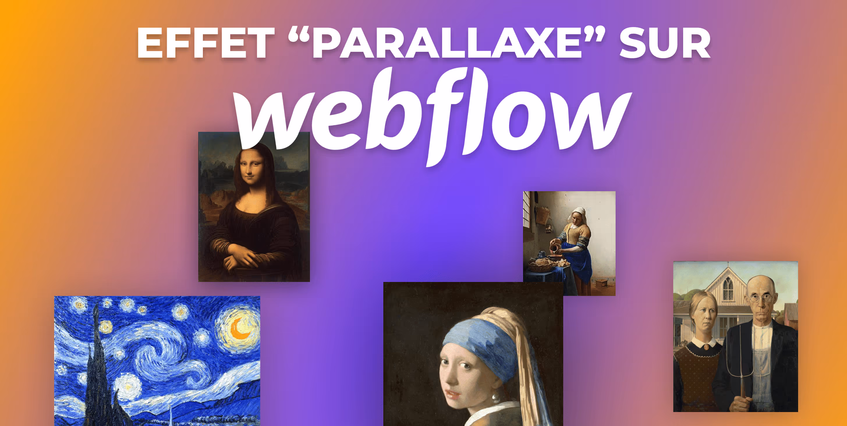 Comment utiliser les animations de défilement pour un effet de parallaxe sur un site Web Webflow ?