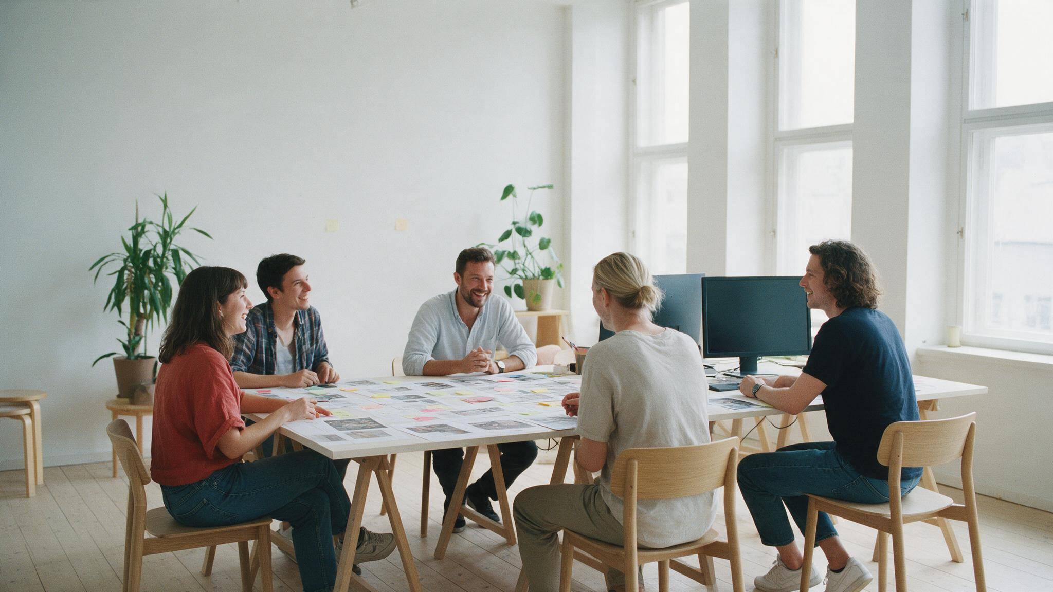 Le même atelier en 2019 et en 2026 : cinq personnes autour de la table, puis une seule.