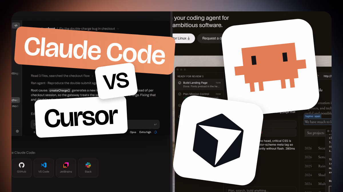 Claude Code vs Cursor : le comparatif complet pour choisir en 2026