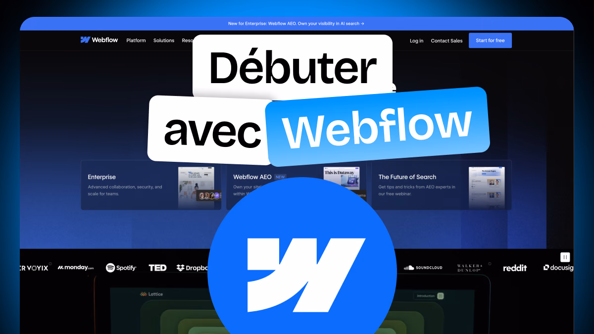 Débuter sur Webflow : créer ton premier site pas à pas