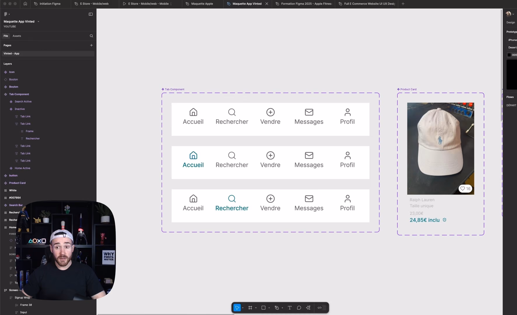 Les composants dans Figma