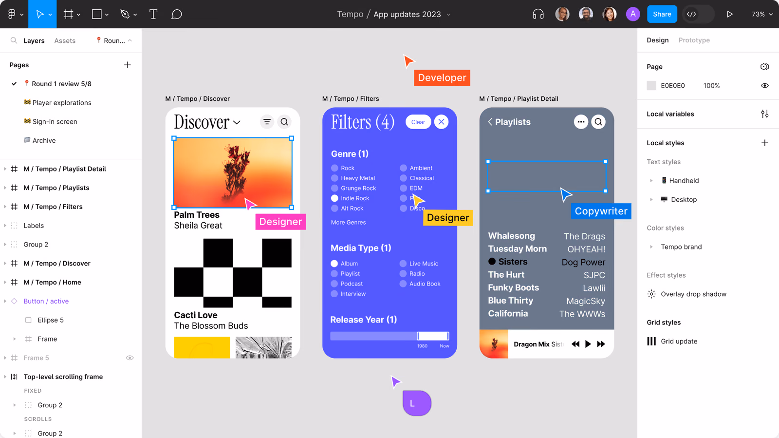 Une landing page maquettée dans Figma