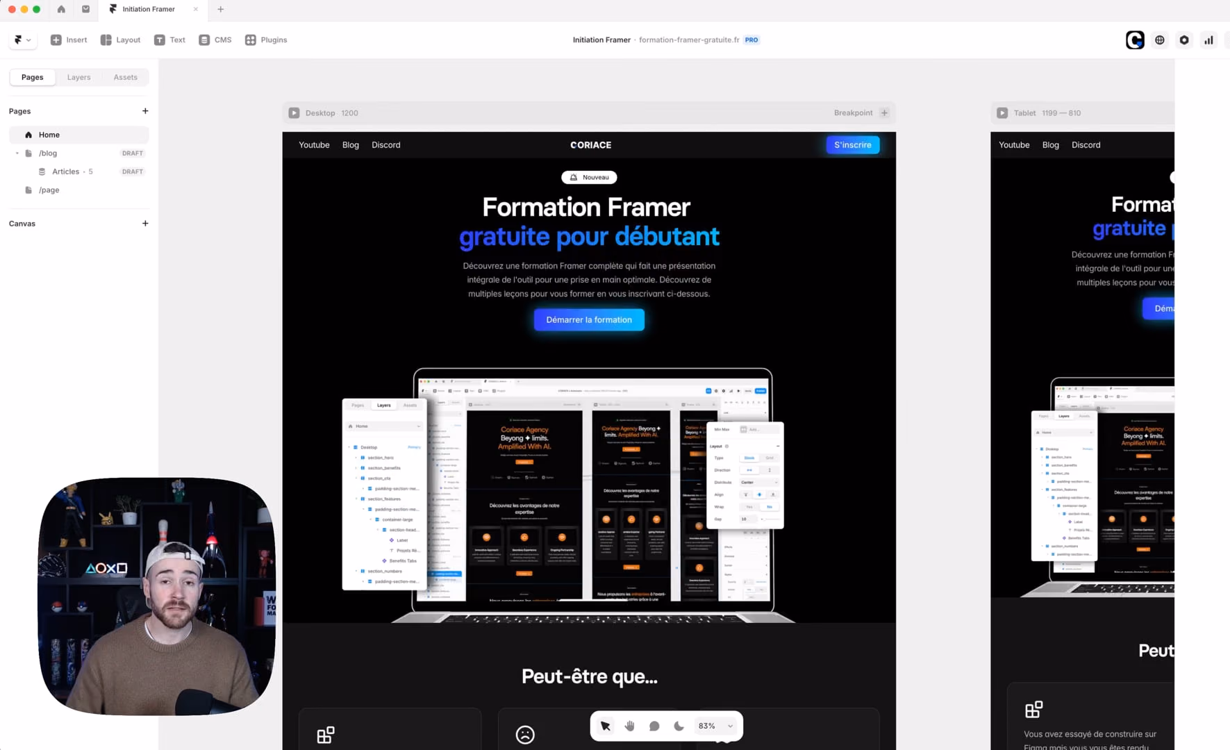 Le CMS dans Framer