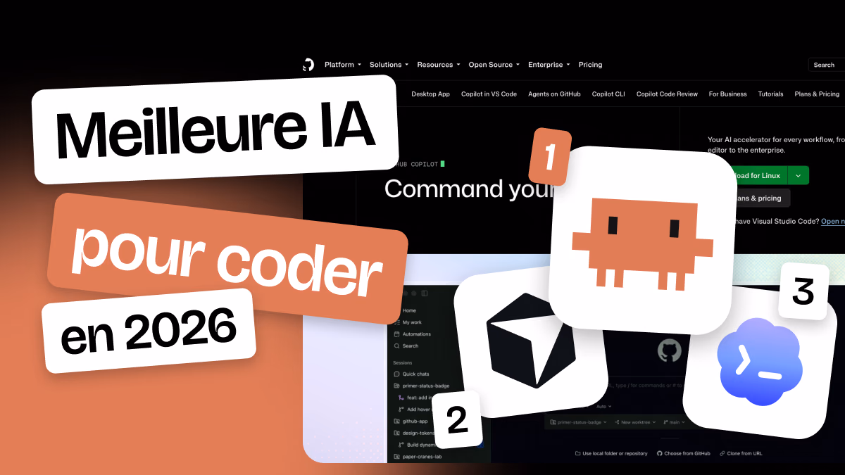 Meilleure IA pour coder en 2026 : 8 outils comparés pour débutants