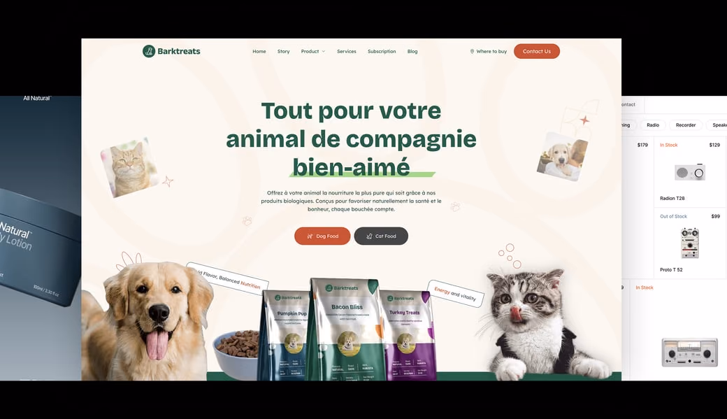 Exemple de boutique optimisée pour la conversion