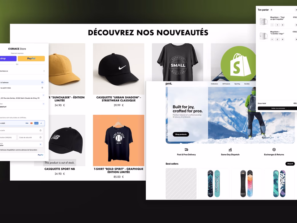 Exemple de boutique migrée vers Shopify