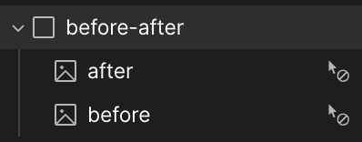 Les propriétés CSS à appliquer aux classes before-after, before et after