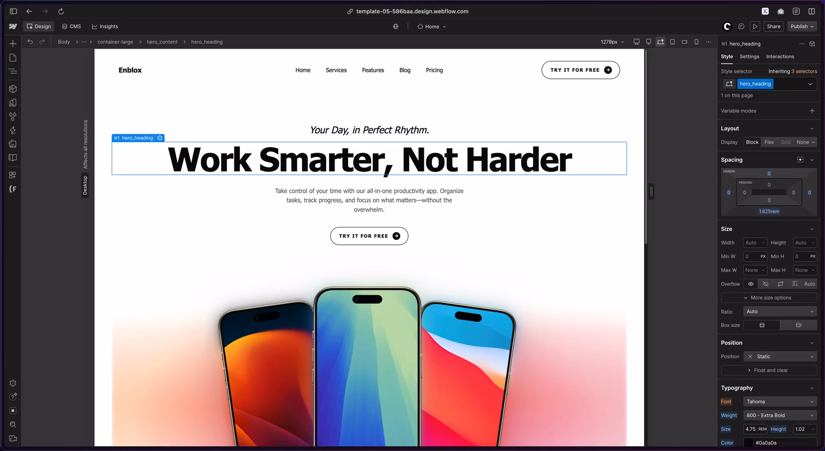 Transfert d'un site Webflow à un client