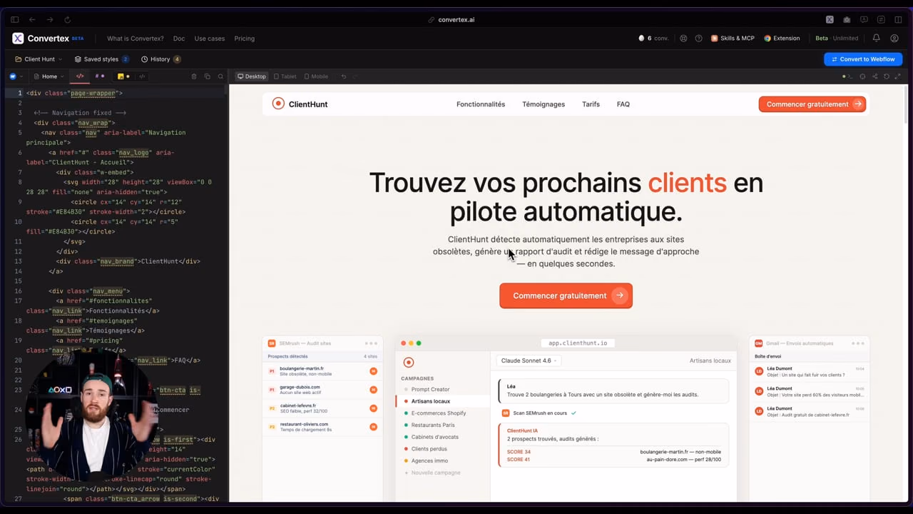 Une bannière de consentement dans Webflow